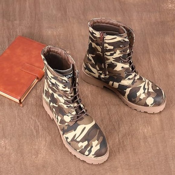 CINAK Shoes - CINAK Military Combat Booties for Women- Comfort Outdoor Waterproof Zipper Marti